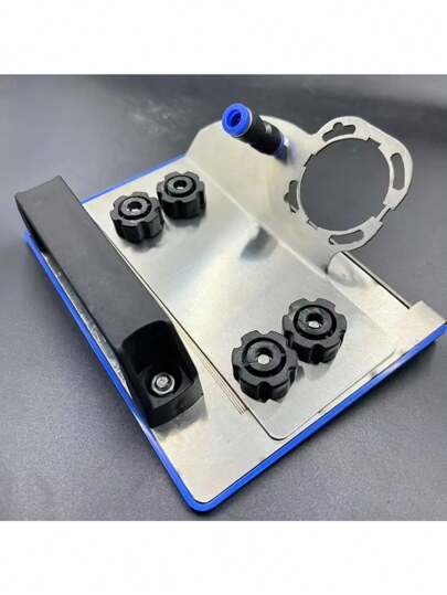 45 度不锈钢角磨机倒角工具，适用于瓷砖和木工 - 便携式倒角附件，需要组装，蓝色