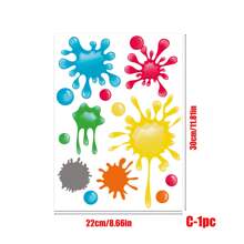 1 قطعة/4 قطع ملصقات فنية جدارية بألوان مائية قابلة للإزالة لديكور غرفة النوم وغرفة المعيشة، ملصقات، ملصقات جدارية، ملصقات فينيل لديكور المنزل، عناصر ديكور الربيع لتجديد منزلك، ملصقات ديكور الإطار هدايا عيد الميلاد والتخرج