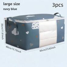 Bolsa de almacenamiento de manta portátil de gran capacidad con ventana de visualización, caja de almacenamiento de ropa para organización del hogar, utilizada para mantas, juguetes, ropa, sombreros, almacenamiento de zapatos. Decoración, decoración, regalo de Acción de Gracias, dormitorio, organizador, organizador, almacenamiento del hogar, camiseta blanca para mujer, pantalones negros para mujer, ropa de invierno para señoras, vestido, ropa de invierno para señoras, vestidos elegantes para mujer, camisa blanca para señoras, manga larga, mono blanco para mujer, vestidos de primavera para mujer, atuendos de primavera para mujer, primavera, ropa de primavera, minimalista, blusas de verano