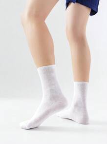 3 Pairs Of Diabetic Crew Socks Non-Binding, Men's And Women's Loose Socks, Wide Top Socks, Breathable, Moisture Absorption, Fall - Multicolor - View 3