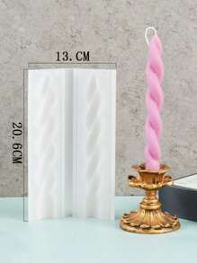 DIY 蜡烛模具、长蜡烛圆柱形模具、香薰模具 - 白色 - 查看 14