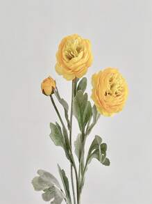 1 件装露水莲花植绒人造花装饰家居客厅假花套装婚礼派对装饰 - 多色 - 查看 14