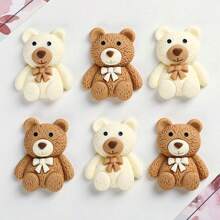 Phụ kiện gấu bông nhiều màu tự làm kẹp tóc băng đô dễ thương ốp lưng điện thoại tự làm phụ kiện mùa hè, trường học - Màu sắc hỗn hợp - Xem 4