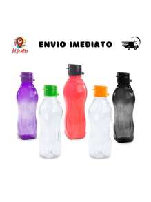 Kit With 20 Squeeze Bottles 500ml (+17 Colors) - 透明橙色蓋子 - 查看 3