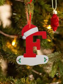 1pc 圣诞字母吊坠，26 个字母圣诞装饰吊坠，DIY 祝福字母吊坠，礼品装饰材料，室内圣诞装饰，节日装饰，家居装饰，新年装饰 - 彩色 - 查看 30