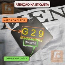 Kit 10 Men's Boxer Briefs - Assorted Colors - Nhiều màu - Xem 6