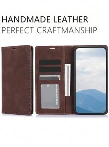 翻盖 PU 皮革钱包保护壳适用于 16 15 14 13 12 Mini 11 Pro X XS Max XR 8 7 Plus SE 5G 2022 2020，卡槽手机包保护壳适用于 Galaxy S24 S23 S22 S21 S20 FE S10 S9 S8 Note 20 Ultra 10 Plus A55 A35 A25 A15 A05 A54 A34 A24 A14 A04 A04E A73 A53 A33 A13 A72 A52 A42 A12 A71 A51 A21S A70 A50 A30 S A40 A20 A20E A10 4G 5G 支架手机壳 - 黑色 - 查看 3