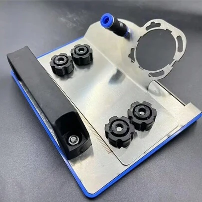 Máy mài góc thép không gỉ 45 độ, dụng cụ vát cạnh, thích hợp cho việc làm gạch và gỗ - Phụ kiện vát cạnh di động, cần lắp ráp, màu xanh