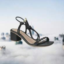 Women Heeled Sandals - 黑色 - 查看 7