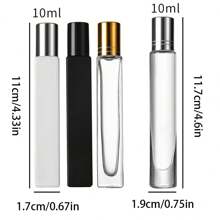 Botella de perfume recargable de cristal grueso azul y gris degradado de 10ml, personalizada con nombre, botella de viaje portátil para perfume