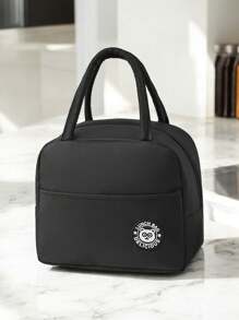 Bolsa de Almuerzo Térmica Bolsa Para Alimentos Portátil Varios Colores 1 pieza - Negro - Ver 1