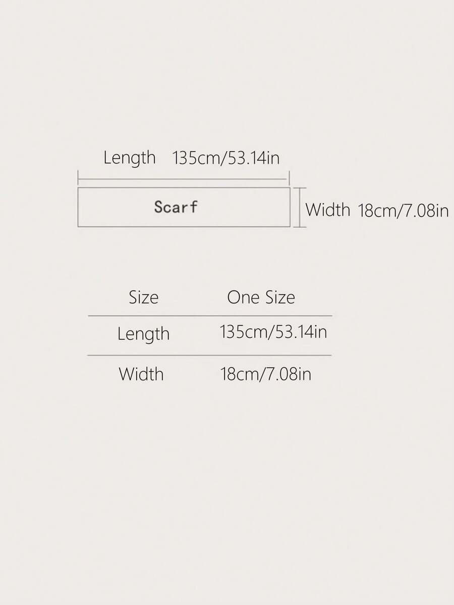 1pc Fashionable & Minimalist Kids Knitted Scarf, Versatile Neck Warmer