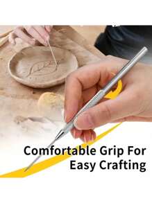 2/3/4/5 Stück Feder-Draht-Textur Töpferwerkzeuge Modellierwerkzeuge für Polymer-Ton, DIY-Keramikpinsel, Töpferwerkzeuge, Tortenzubehör