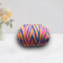 1 件 5 层彩虹纱线，45 克，DIY 手工编织，适用于包包、围巾、帽子、毛衣、玩偶 - 彩色 - 查看 22