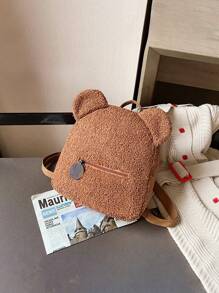 1pc Customized Name Teddy Bear Backpack, Unisex Embroidered Student Backpack, Customized Embroidered Bag, Preschool Backpack, Zipper Bag, Teddy Bear Bag, Plush Doll Bag, Daypack, Travel Bag, Cute Teddy Bear Design, Cartoon Zipper Pocket, Lightweight, Student Lightweight Backpack, Waterproof Cute & Practical Student Backpack, Large Capacity & Multi-Pocket Design, Portable, Colorful, Cute, Suitable As Birthday Gift, Holiday Gift, Commemorative Gift For Family, Friends,New Year Glamour - Multicolor - View 17