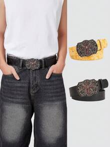 Black Flower Embossing