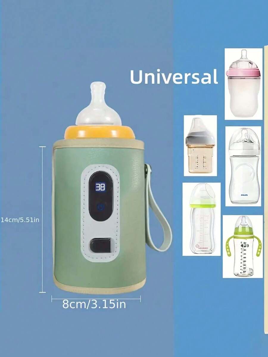 Digital Display USB Powered Portable Bottle Warmer, TypeC Interface