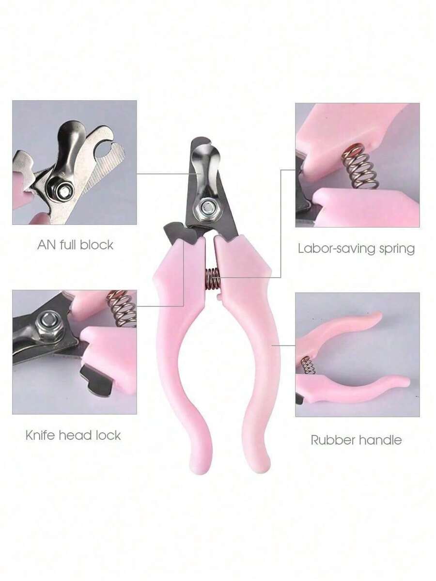 Pet Slow Feeder Bowl Cat Dog Grooming Set Nail Clippers Hair Comb Dogs