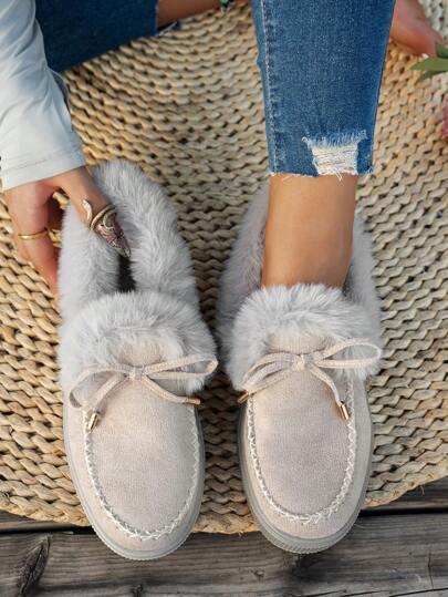 New Fashionable Waterproof Thermal Lined Vintage Cross Border Snow Boots For Winter