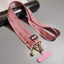 1 件/套花卉手机挂绳，可调节时尚项链绳，适合女士，带珍珠吊坠 - 碎花頸繩 - 查看 4