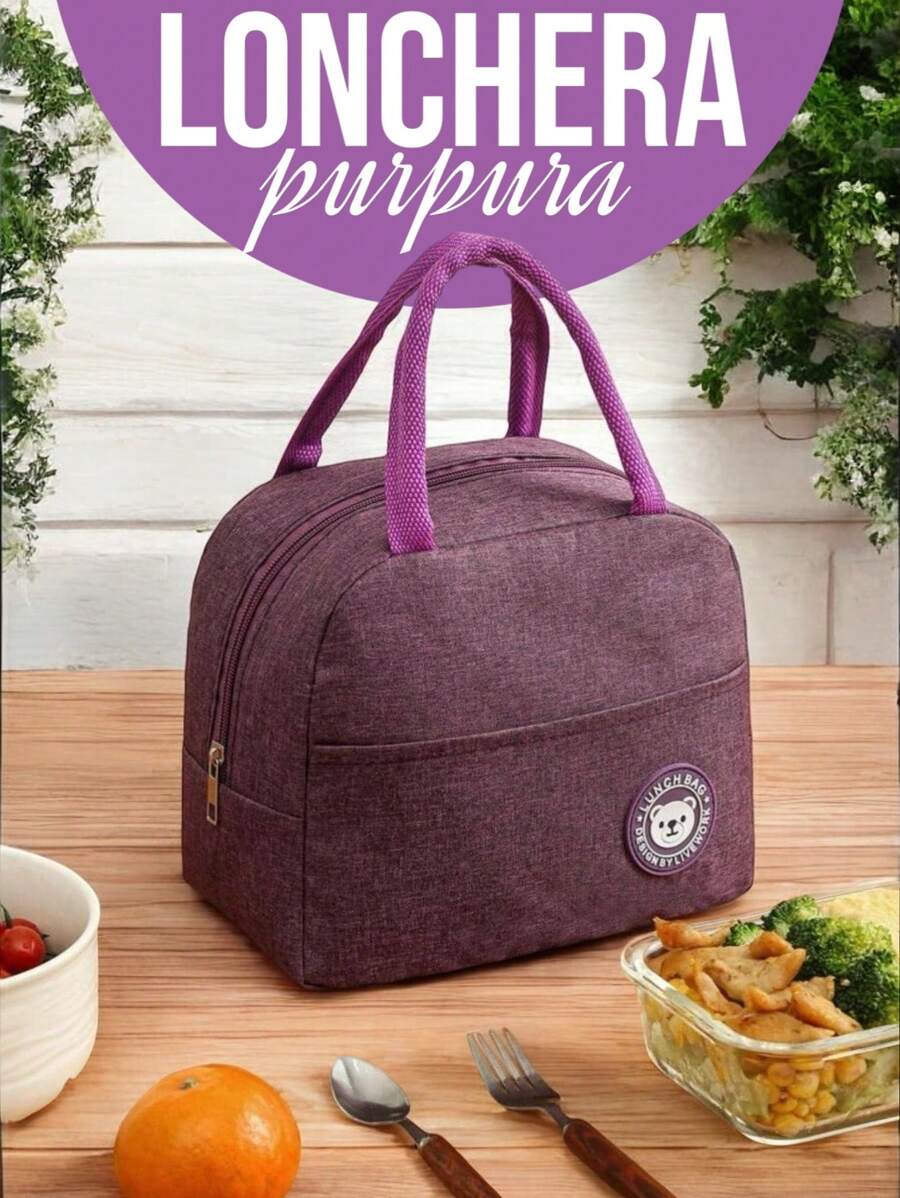 6-Piece Large Capacity Lunch Box Kit, Multifunctional Thermal Lunch Box, Snack Box For Kids And Adults, Random Colors - Purple - View 1