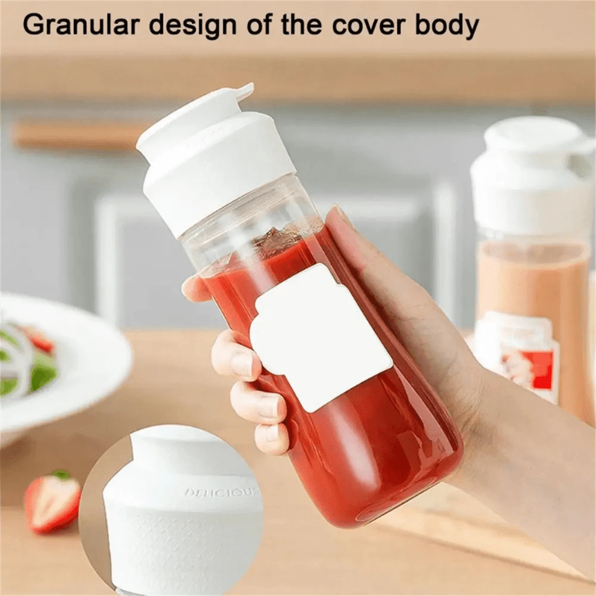 Bouteilles à Sauce Pressoir 2 Pièces - 400ml Transparentes | Pour Ketchup, Mayo Et Barbecue