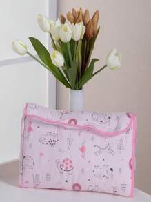 Waterproof Portable Baby Changing Mat With Print - 粉色 - 查看 2