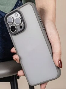 简易磨砂硬质亚克力保护壳适用于 17 Pro Max/17 Pro/17 Air/17/16/16 Pro Max/16 Plus/16 Pro/16E/15/15 Pro Max/15 Pro/15 Plus/11/12/13/14 Pro Max/XS/XR/11 Pro/11 Pro Max/12 Pro/12 Pro Max/13 Pro/13 Pro Max/14 Pro/14 Pro Max，加厚设计 - 灰色 - 查看 7