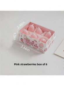 Soy Wax Strawberry Scented Candles, Wholesale Cute Creative Birthday Party Gifts, Hand-Made Aromatherapy Decor For Tabletop, Photo Prop, Birthday, Meditation, Stress Relief, Bath, Gifts - 1pc/4pcs/6pcs/9pcs Assorted,Room Decor,Gifts Graduation