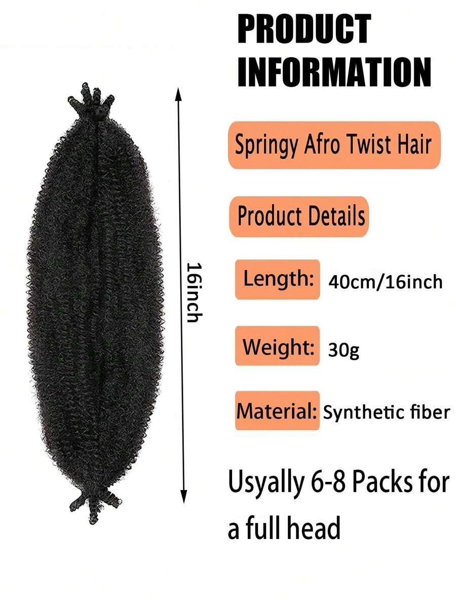 Marley Twist Braiding Hair Springy Afro Twist Hair PreSeparated Twist