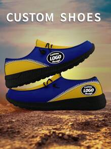 1 Pair Los Angeles Baseball Name Custom Loafer Shoes, Personalized Name Loafer Shoes, Custom Name Thick Sole Loafers Of E-TPU, Personalized Loafer Shoes, Name Loafers, Personalized Loafer Shoes For Women And Men, Unique Loafer Shoes - Black - View 5