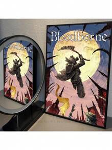 1 件现代血源诅咒海报高清帆布印刷海报家居客厅卧室装饰咖啡馆酒吧房间墙壁装饰无框架 - 彩色 - 查看 35