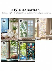 1 pieza Etiqueta de la ventana PVC decorativo moderno PVC para casa - Multicolor - Ver 7