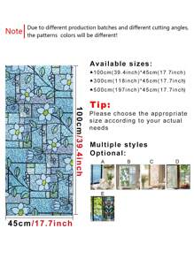 1 pieza Etiqueta de la ventana PVC decorativo moderno PVC para casa - Multicolor - Ver 8