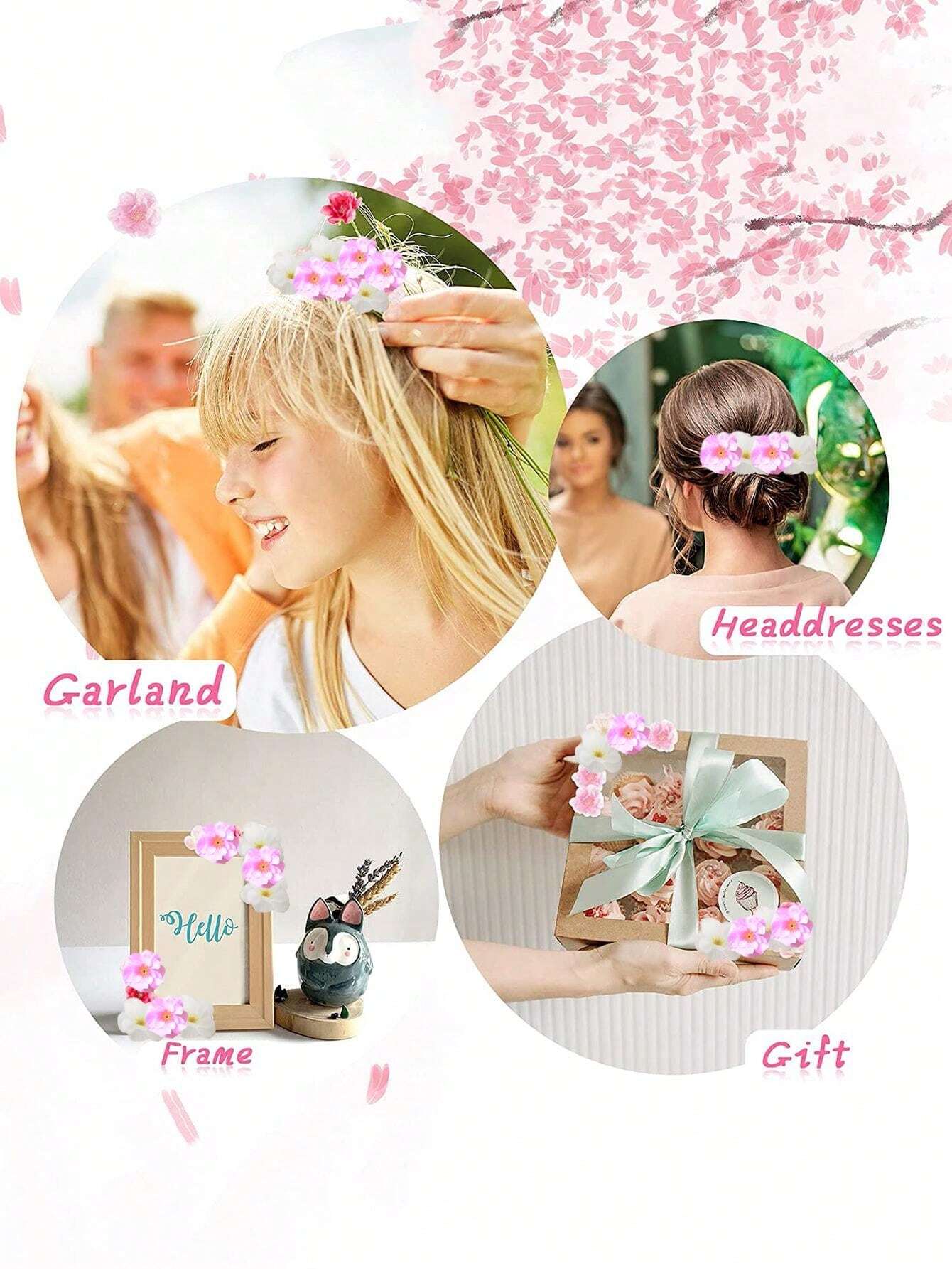 20 Pcs Cherry Blossom Petals Artificial Cherry Blossom Fake Cherry