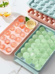 1pc PP Ice Mould, Creative Pink Ice Cube Making Machine Tray For Kitchen