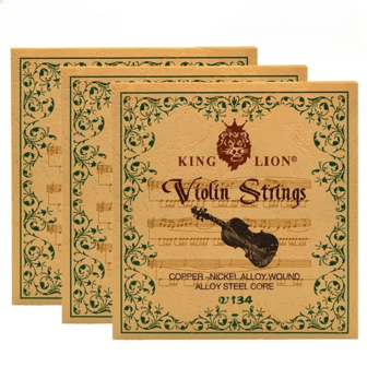 Complete Violin String Set - High-Quality Steel Core With White Copper Winding For Enhanced Tone - Premium Violin Accessories For Beginners And Professionals