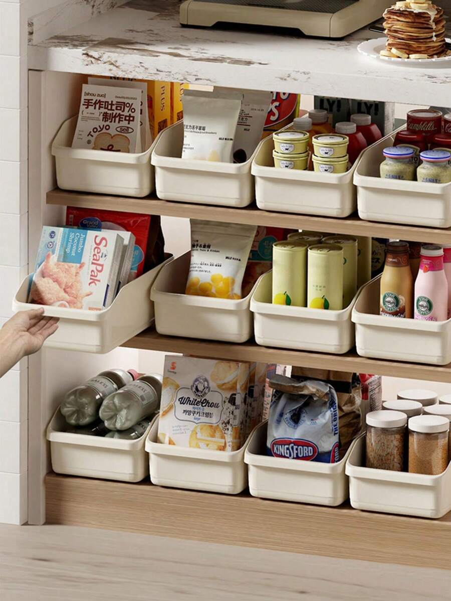 1pc Storage Box, Kitchen Supplies Sorting Box, Roller Storage