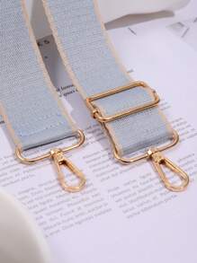 时尚几何图案可调节交叉肩带，包袋的绝佳配件替代品 - 藍色 - 查看 6