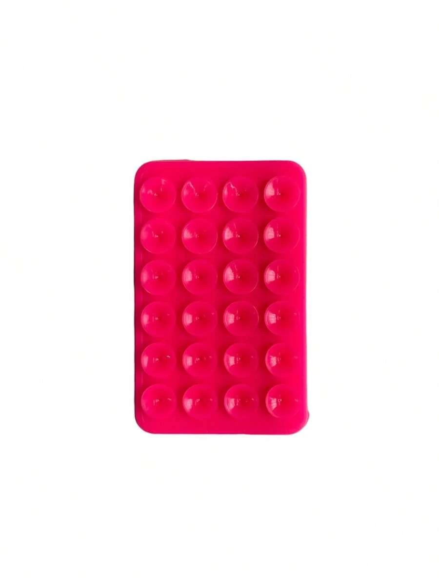 Silicone Suction Cup Mobile Phone Holder Universal Double Suction Cup - Hồng - Xem 1