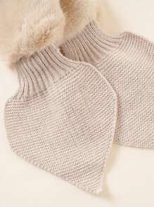 1pc Big Kids Plush Scarf, Suitable For Daily Use
