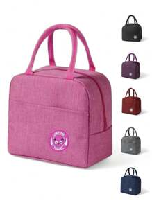 Thermal Lunch Bag Portable Food Bag Multi-Color 1 Piece - Multicolor - View 10