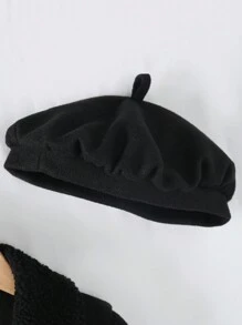 Cappotto di media lunghezza da ragazza, alla moda, in patchwork + berretto, caldo per la bambina in autunno/inverno