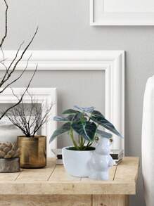 1pc 5.90-Inch Mô Phỏng Cây Gốm Chậu Trang Trí Nhà Đồ Trang Trí Nhỏ Tinh Tế Thích Hợp Cho Sân Trong Phòng Cửa Sổ Cửa Ra Vào Văn Phòng Ký Túc Xá Quà Tặng Năm Mới Quà Tặng Tân Gia Để Bàn Bố Trí Cảnh Cưới - Nhiều màu - Xem 12