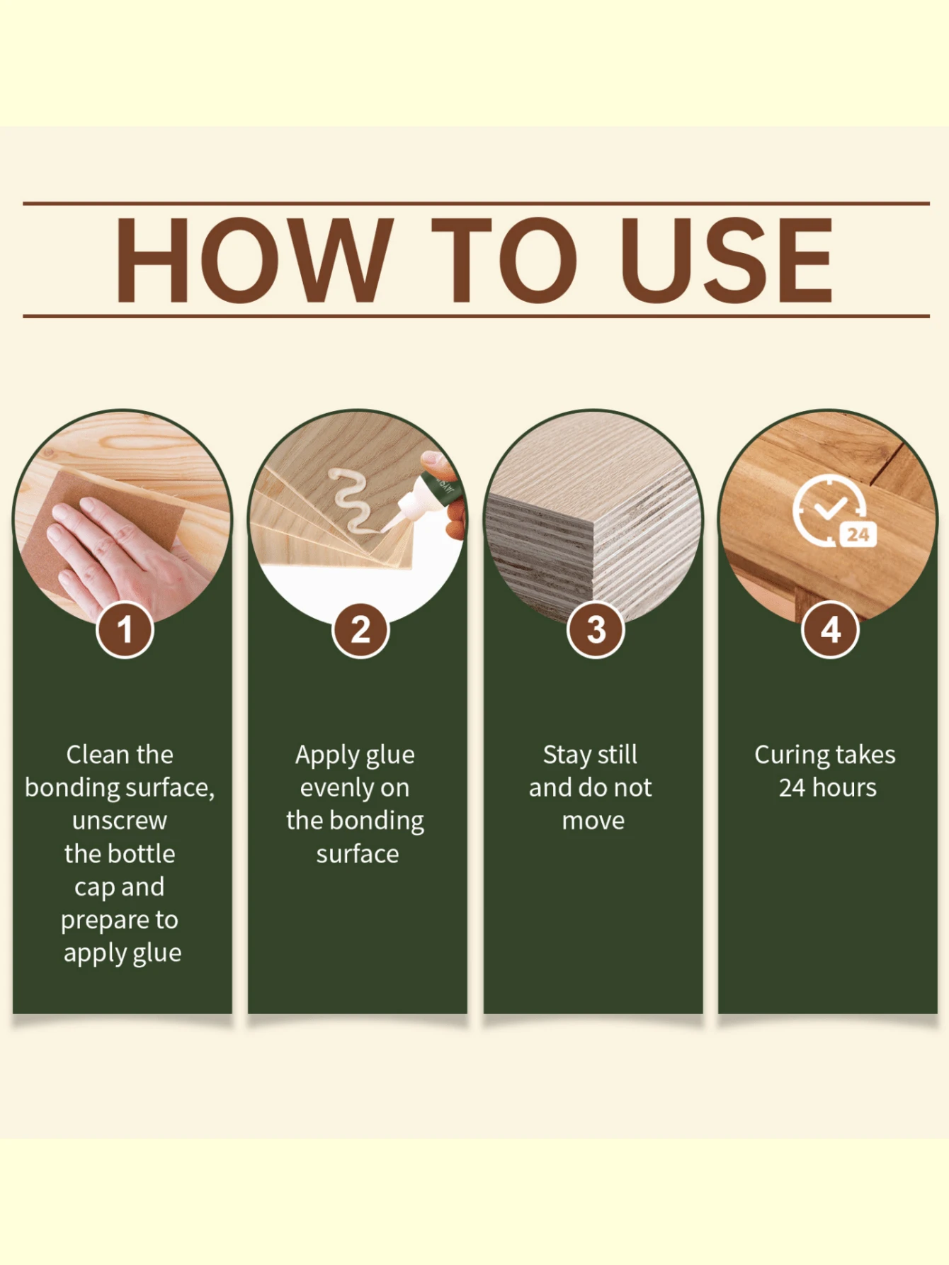 Wood Wood Glue Repair Wooden Tables, Chairs, Stools, MultiFunctional