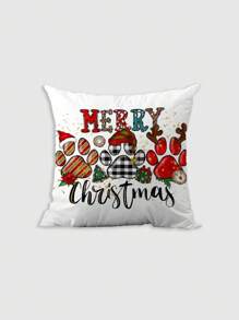 4 chiếc/1 chiếc Hươu mời bạn đến Giáng sinh. Vỏ gối nhung lông ngắn siêu mềm, trang trí nhà cửa thoải mái và mềm mại. Vỏ gối trang trí Giáng sinh - Nhiều màu - Xem 2