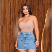 Women's Slim Shaping Tank Top Thin Strap Comfortable Basic - Màu nâu  Mocha - Xem 6