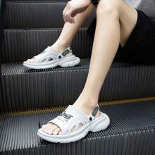 New Summer Men's Casual Indoor/Outdoor Thick-Sole Slide Sandals, For Beach