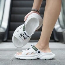 New Summer Men's Casual Indoor/Outdoor Thick-Sole Slide Sandals, For Beach