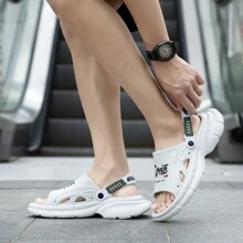 New Summer Men's Casual Indoor/Outdoor Thick-Sole Slide Sandals, For Beach